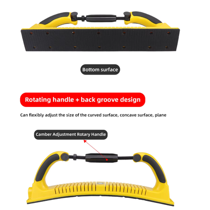 HIFESON 70x400mm Handleiding Schuurblok Schuurpapier Machine Hand Slijpen Houder Handheld Polijstmachine Schuurmachine Voor Auto hout Workig